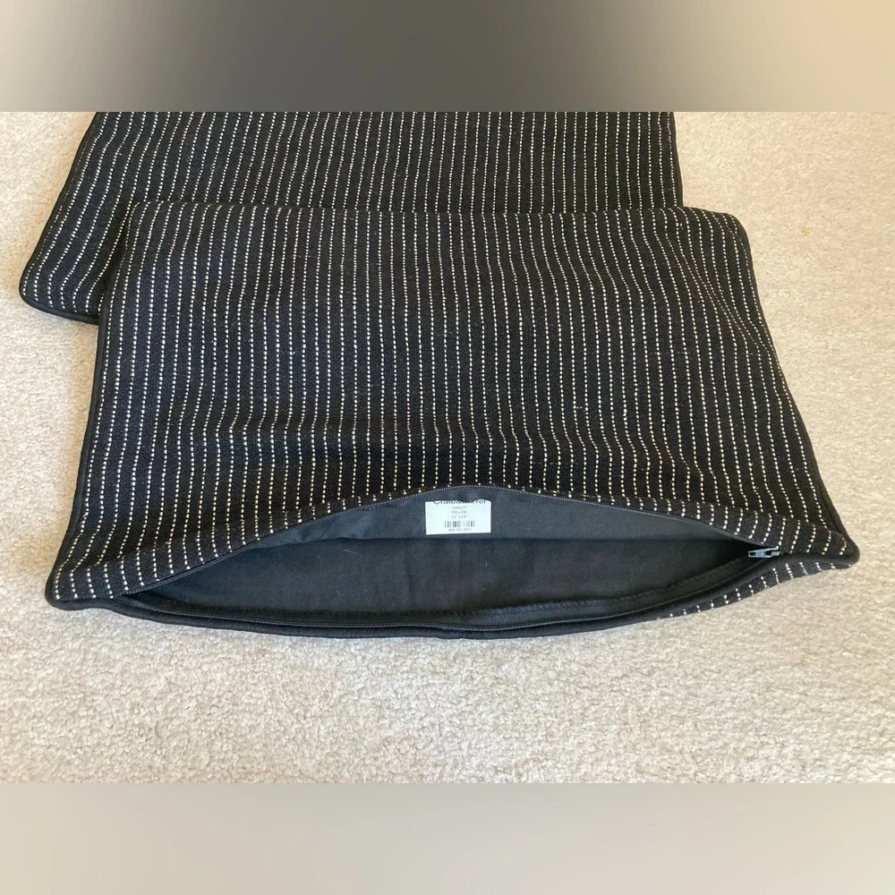 2 Crate&Barrel hailey pillow covers 12”x18”